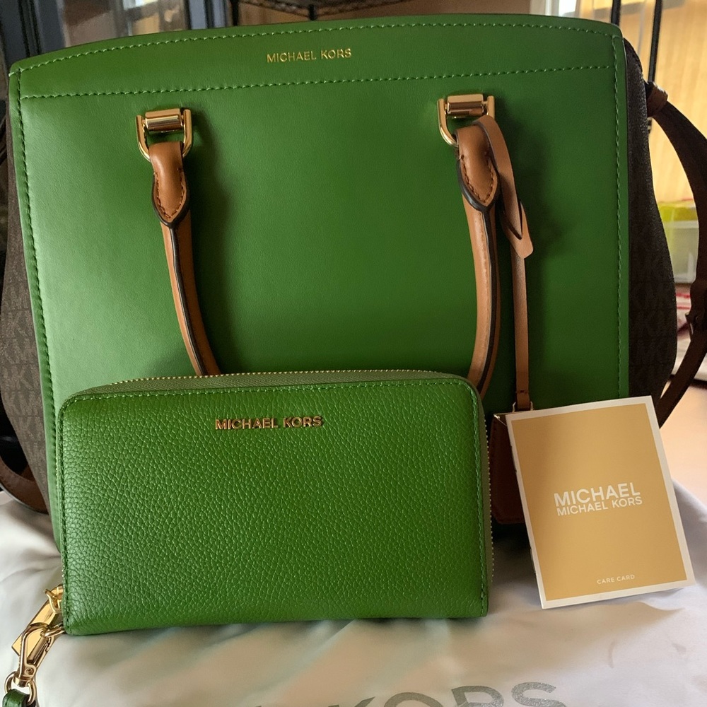 Michael Kors Crossbody and wristlet both at price listed